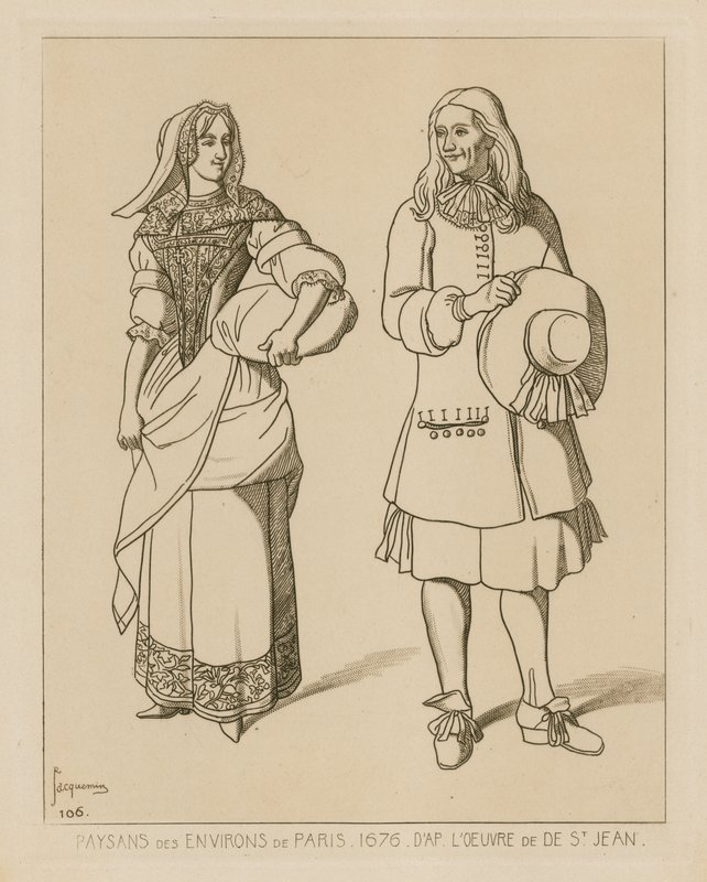 Bønder i nærheden af Paris, 1676 af French School