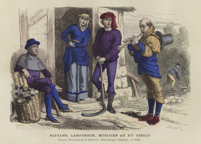 Bønder, arbejder og musiker, 1400-tallet af French School
