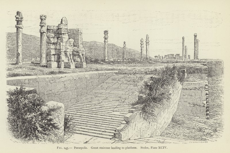 Persepolis, Stor trappe, der fører til platformen af French School