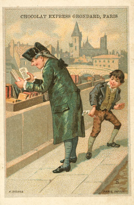 Lommetyv (chromolitho) af French School