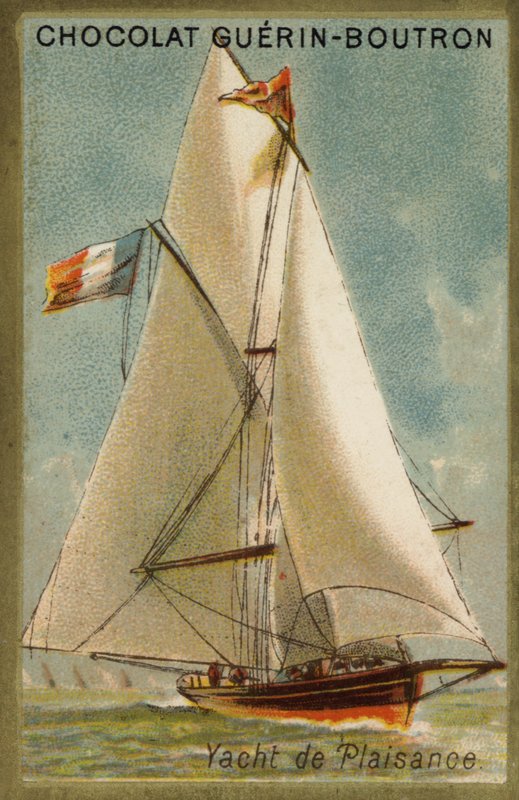 Lystyacht (chromolitho) af French School