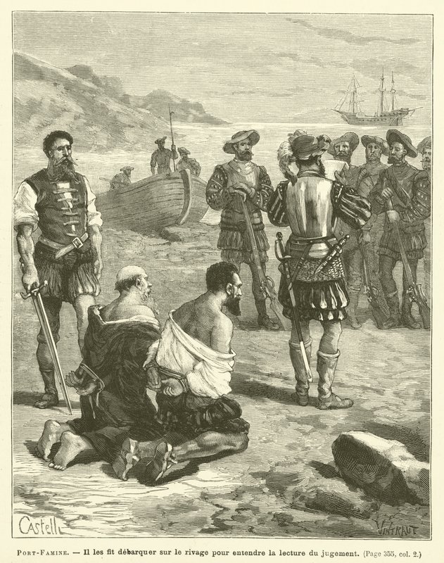 Port-Famine (gravering) af French School