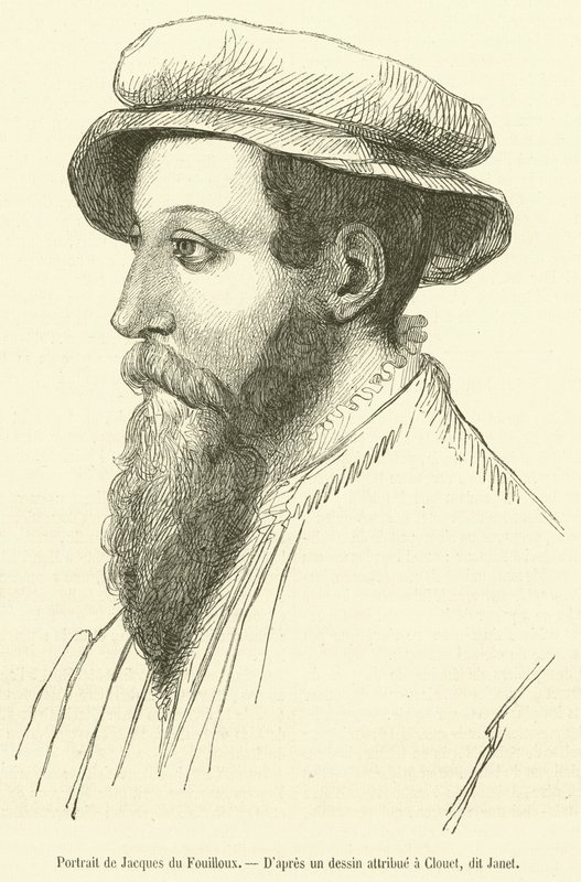 Portræt af Jacques du Fouilloux (gravering) af French School