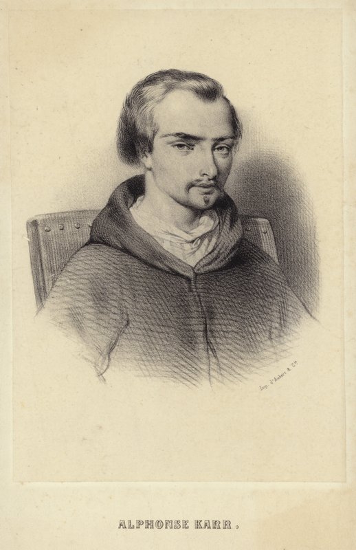Portræt af Alphonse Karr af French School