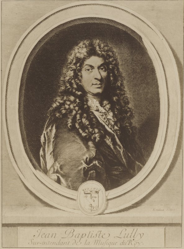 Portræt af Jean-Baptiste Lulli af French School
