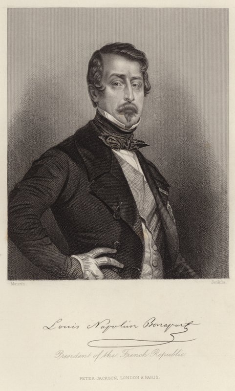 Portræt af Louis-Napoleon Bonaparte af French School