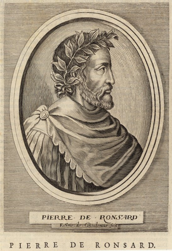Portræt af Pierre de Ronsard af French School