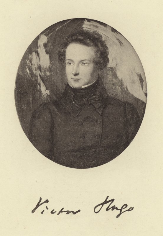 Portræt af Victor Hugo af French School