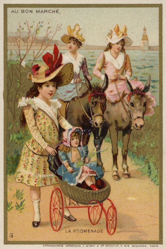 Promenade (chromolitho) af French School