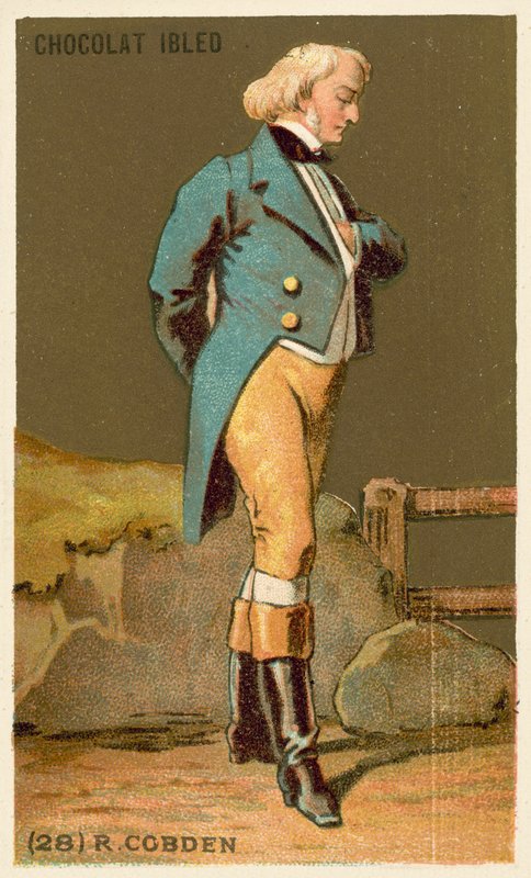 Richard Cobden, engelsk politiker (chromolitho) af French School