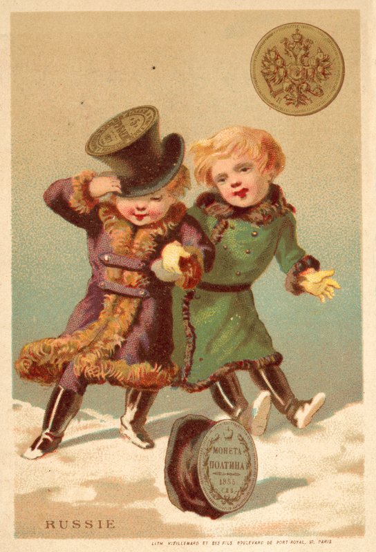 Rusland (chromolitho) af French School