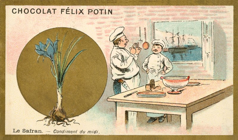 Safran (chromolitho) af French School