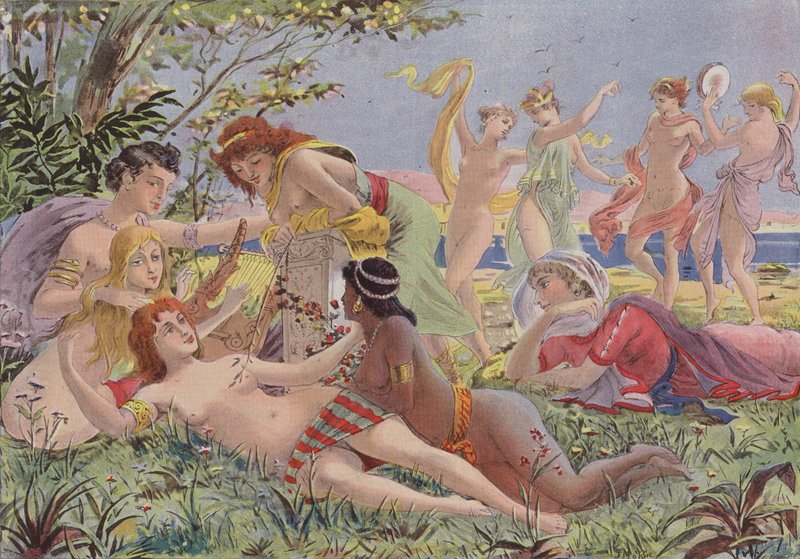 Sapho til Lesbos af French School