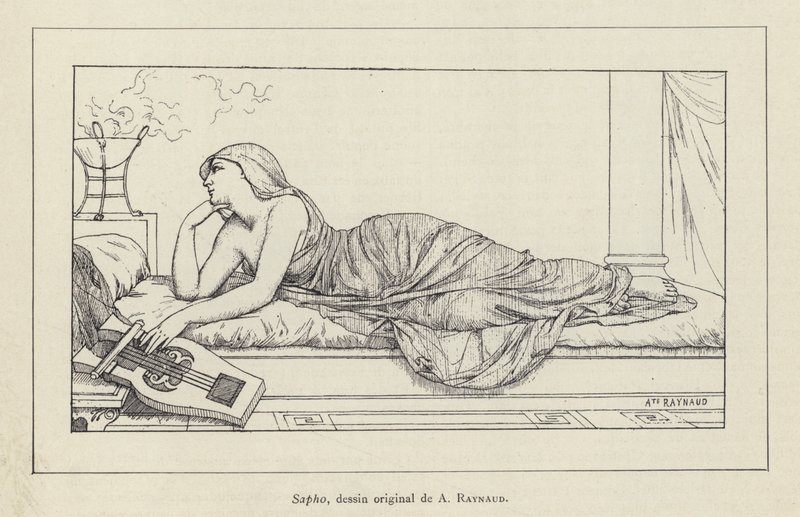 Sappho (litho) af French School