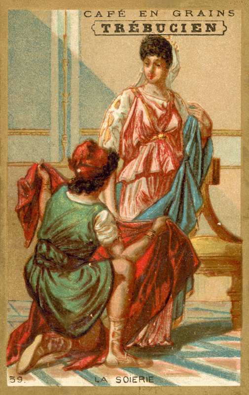 Silke (chromolitho) af French School