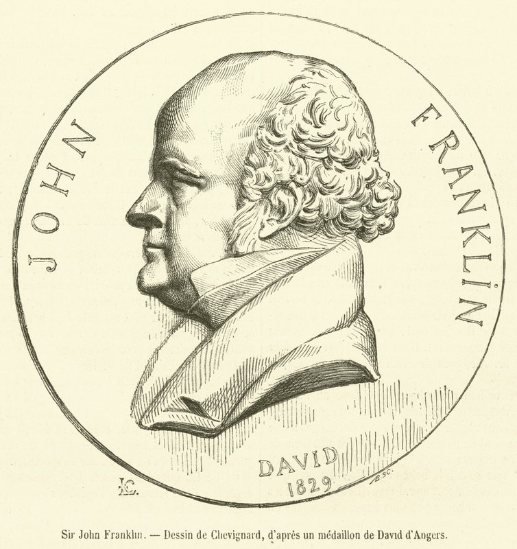 Sir John Franklin (gravering) af French School