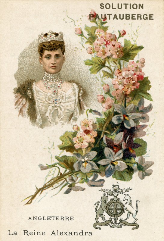 Løsning Pautauberge handelskort, Alexandra of Denmark af French School