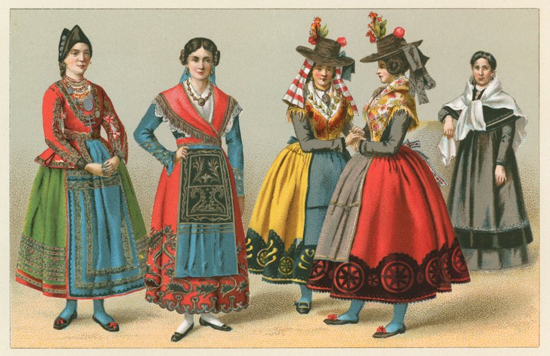 Spanien kostume af French School