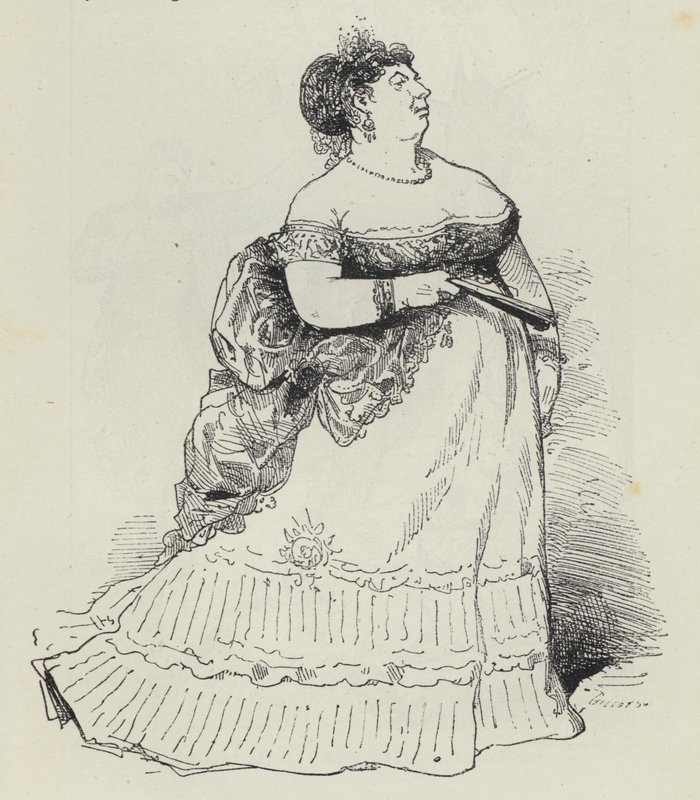 Stout Lady (gravering) af French School