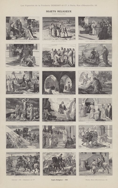 Religiøse emner (gravering) af French School