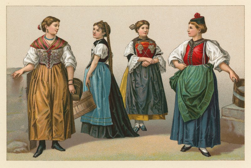 Schweiz kostume af French School