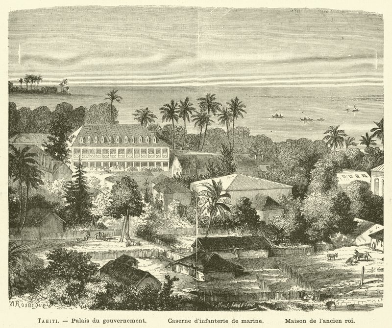 Tahiti (gravering) af French School