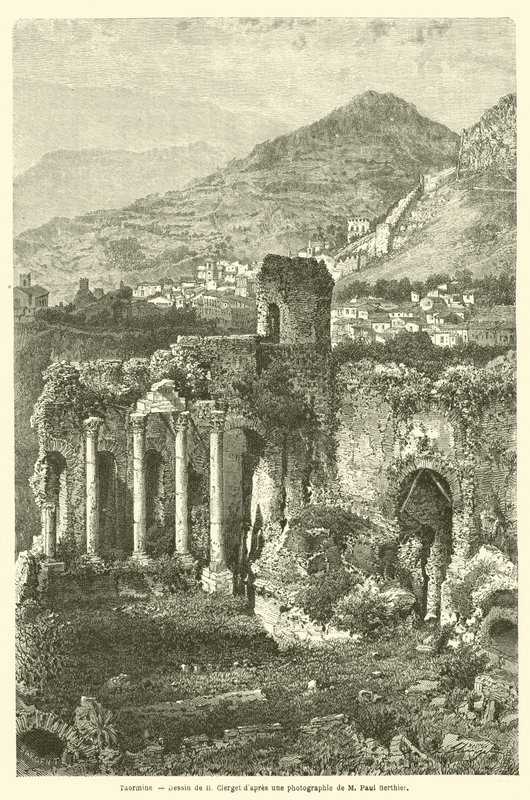 Taormine (gravering) af French School