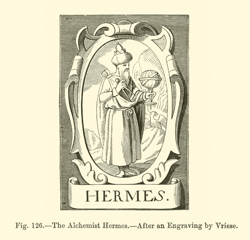Alkymisten Hermes (gravering) af French School