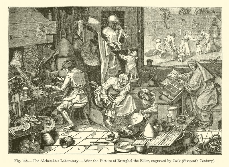 Alkymistens laboratorium (gravering) af French School
