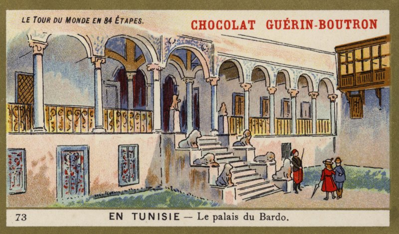 Bardo-paladset, Tunesien (chromolitho) af French School