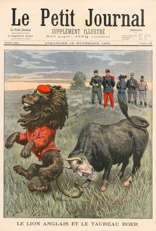 Den engelske løve og boertyren af French School