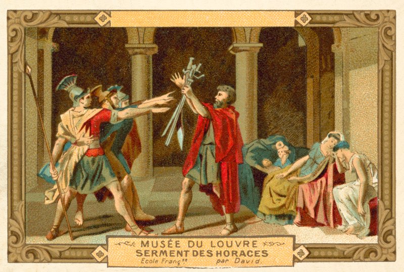 Horatiernes ed (chromolitho) af French School