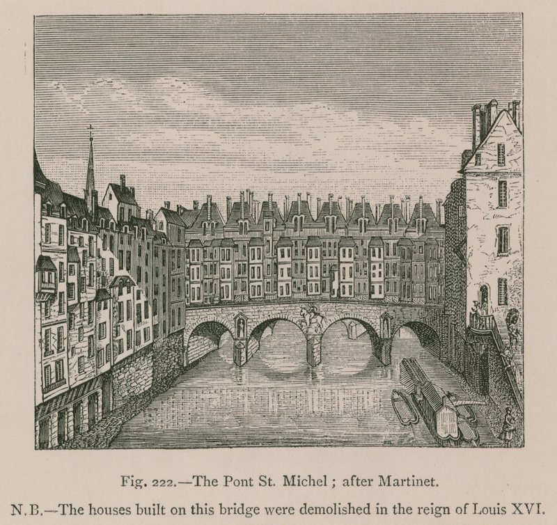 Pont St. Michel; efter Martinet af French School