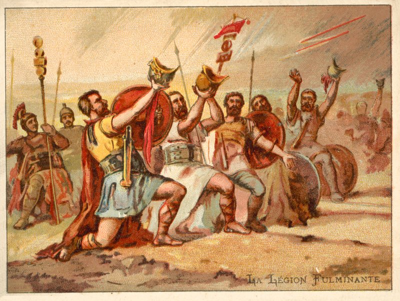 The Thundering Legion (chromolitho) af French School
