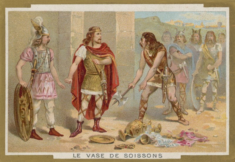 Vasen af Soissons (chromolitho) af French School