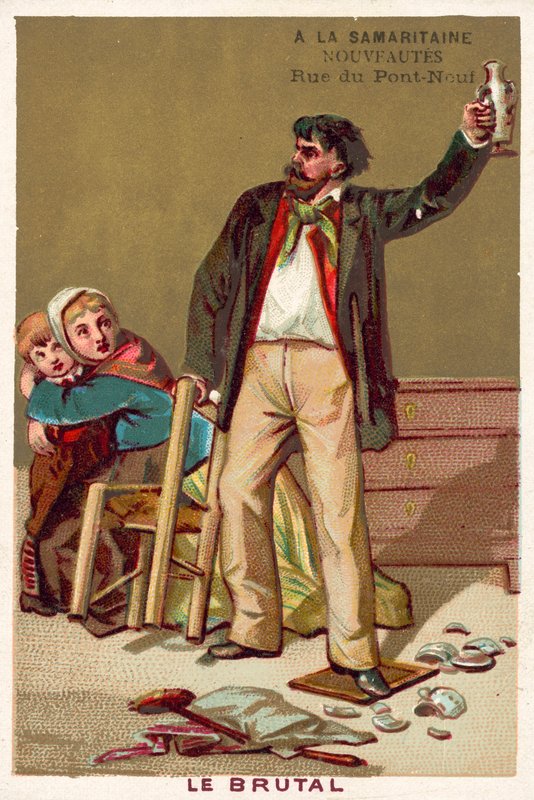 Den brute (chromolitho) af French School