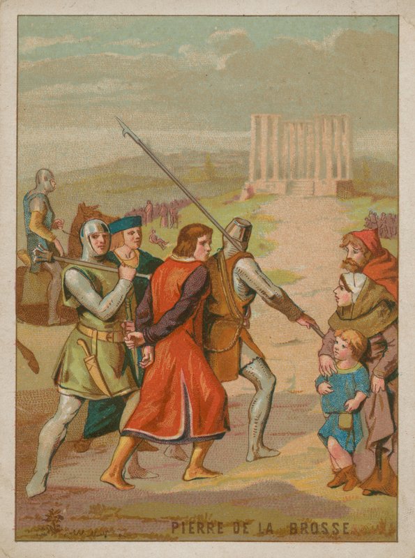 Tilfangetagelsen af ​​Pierre de la Brosse af French School