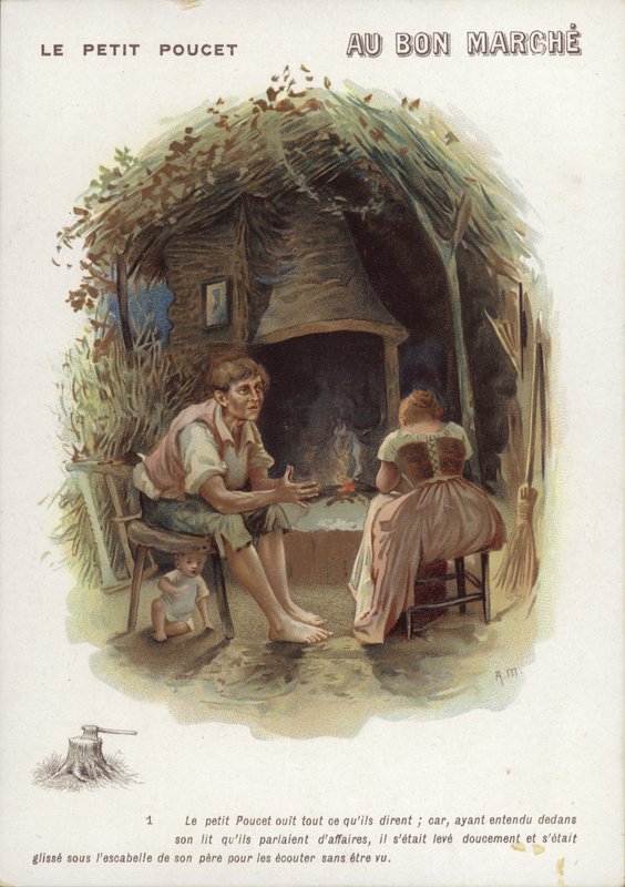 Tom Thumb, skovhugger og kone af French School