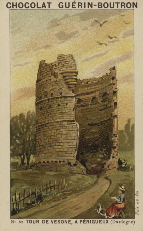 Tårnet i Vesone, i Perigueux, Dordogne af French School