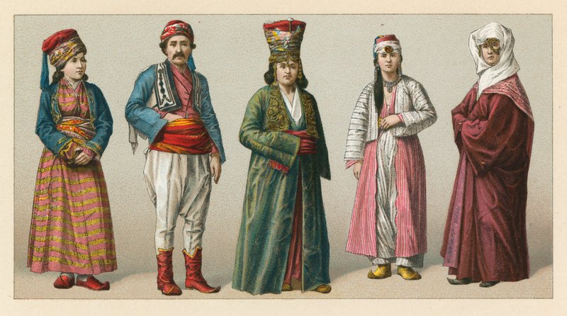 Tyrkiet kostume af French School