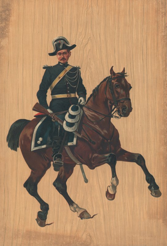 Uidentificeret soldat til hest af French School