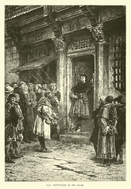 Van Artevelde ved hans dør af French School