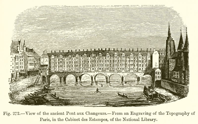 Udsigt over den gamle Changers Bridge af French School