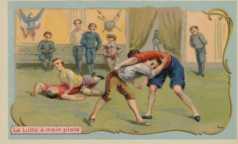 Brydning (chromolitho) af French School