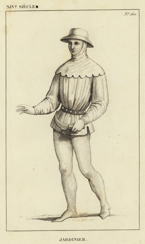 XIV Century, gartner (gravering) af French School