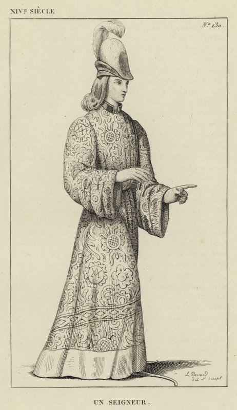 XIV Century, A Lord (gravering) af French School