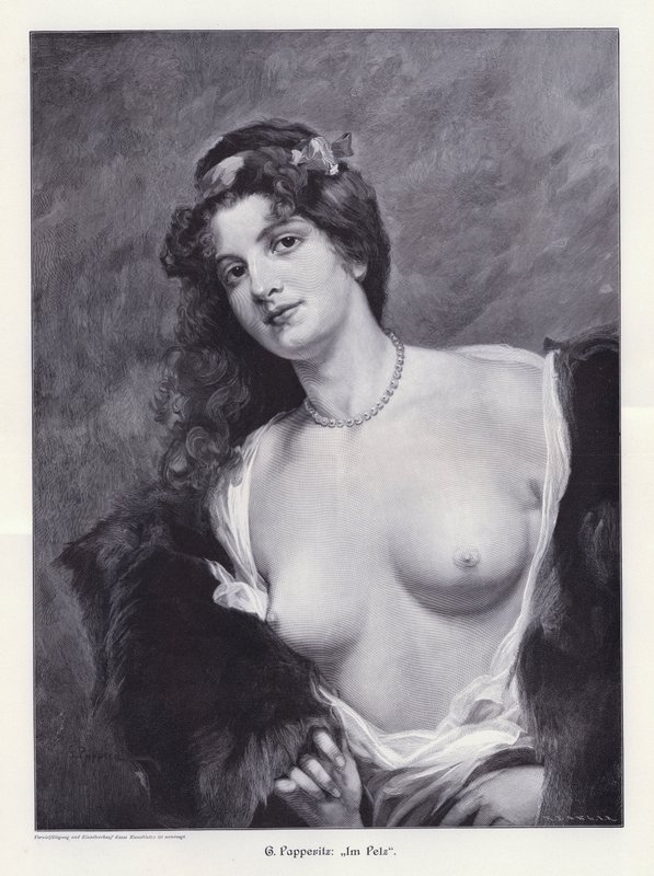 I pels (gravering) af Friedrich Georg Papperitz