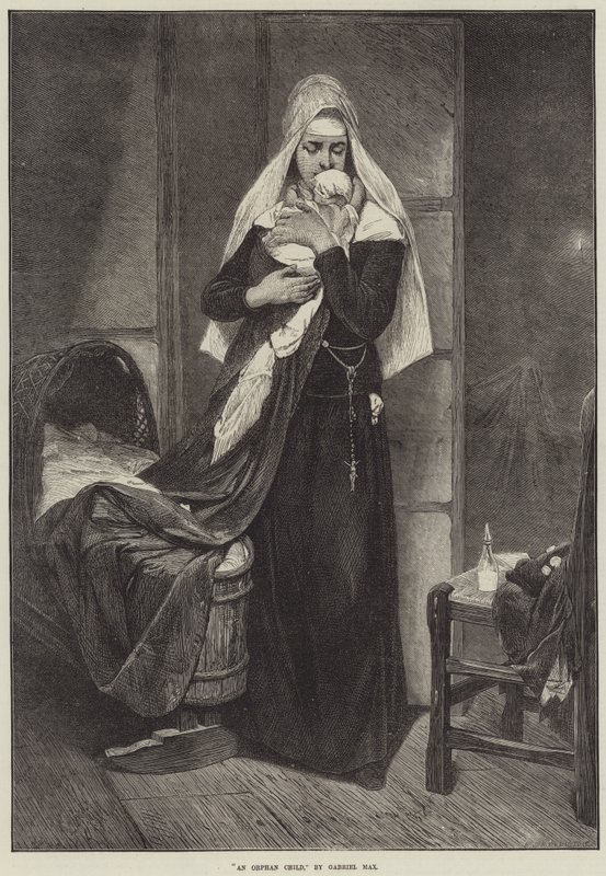 Et forældreløst barn af Gabriel Max