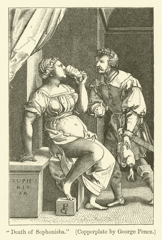 Sophonisbas død af Georg Pencz