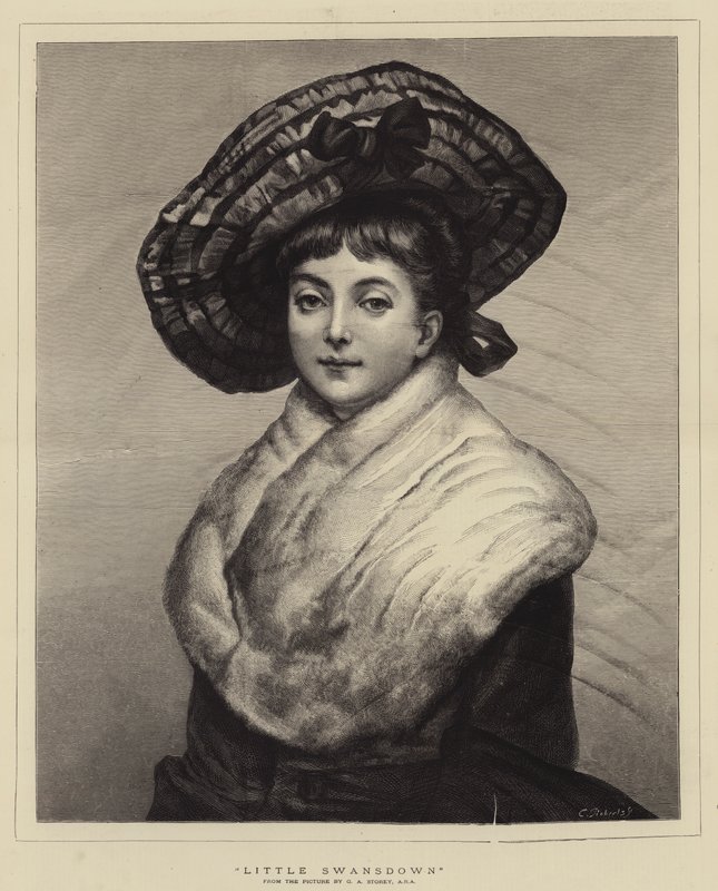 Lille Swansdown af George Adolphus Storey